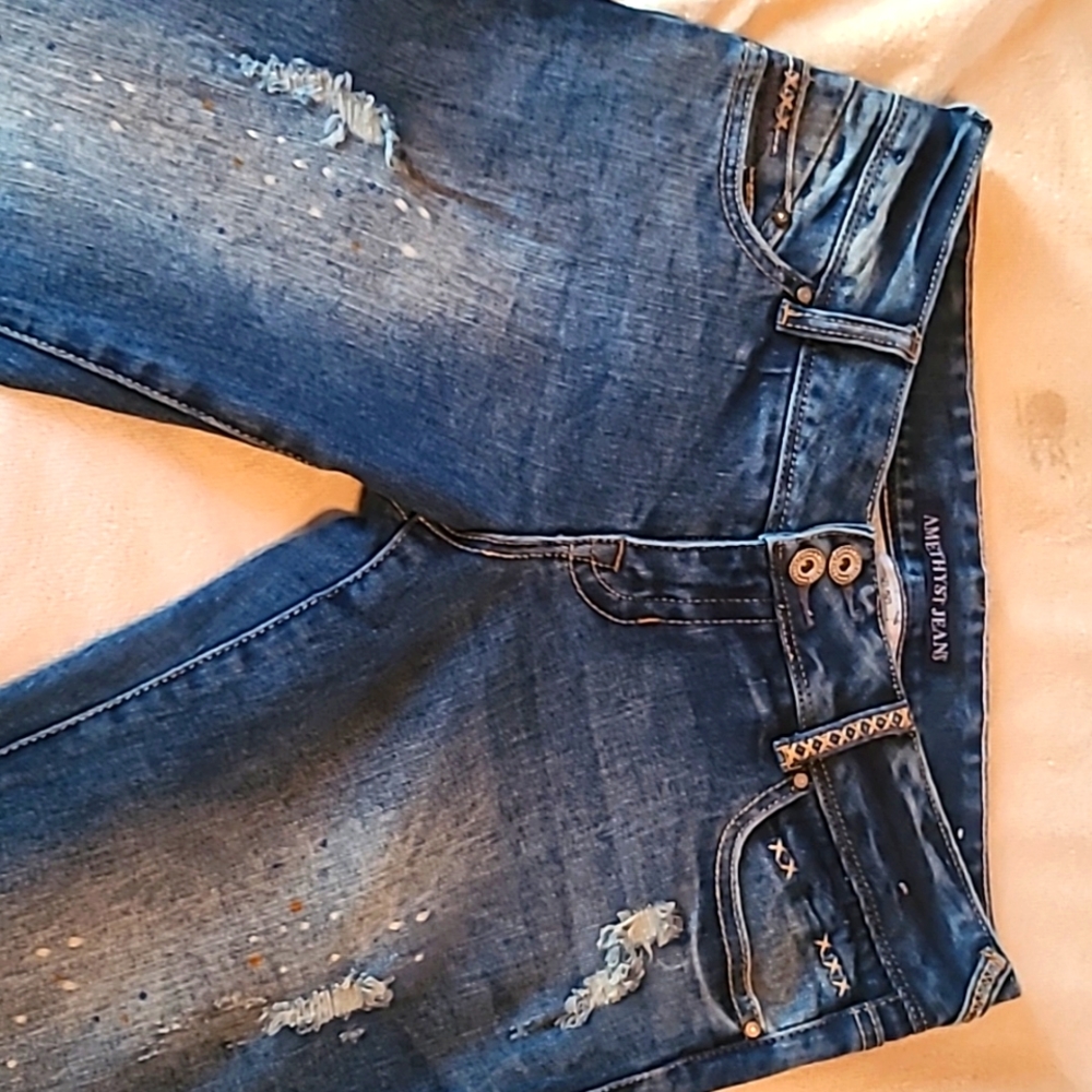 Amethyst cropped jeans